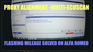 Flashing mileage on Alfa Romeo Giulietta SOLVED - Proxy allignment using multi-ecuscan. Fiat.