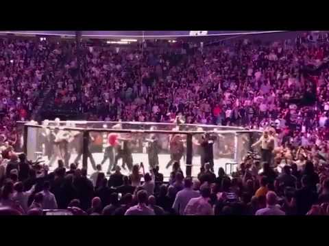 McGregor vs Khabib fight brawl How It All Ended (Video in all Sides)