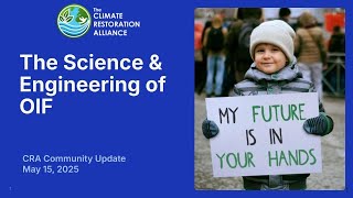 May 15, 2025 - The Science & Engineering of Ocean Iron Fertilization