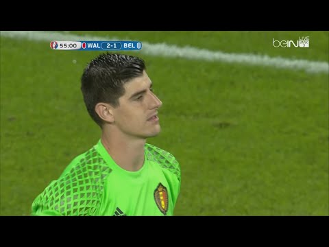 Thibaut Courtois vs Wales - Euro 2016 (01.07.2016) HD 720p