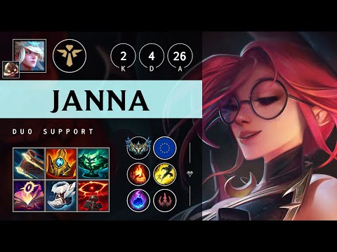 Janna Support vs Seraphine: Vision Controller - EUW Challenger Patch 14.23