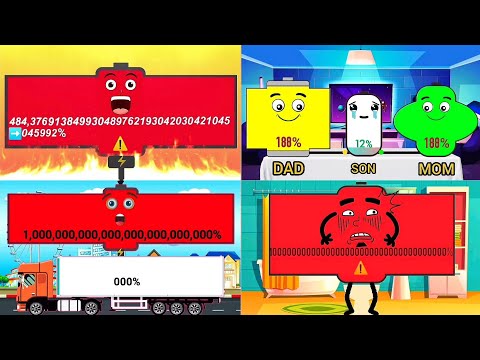 Low Battery overcharging compilation | Battery Animation