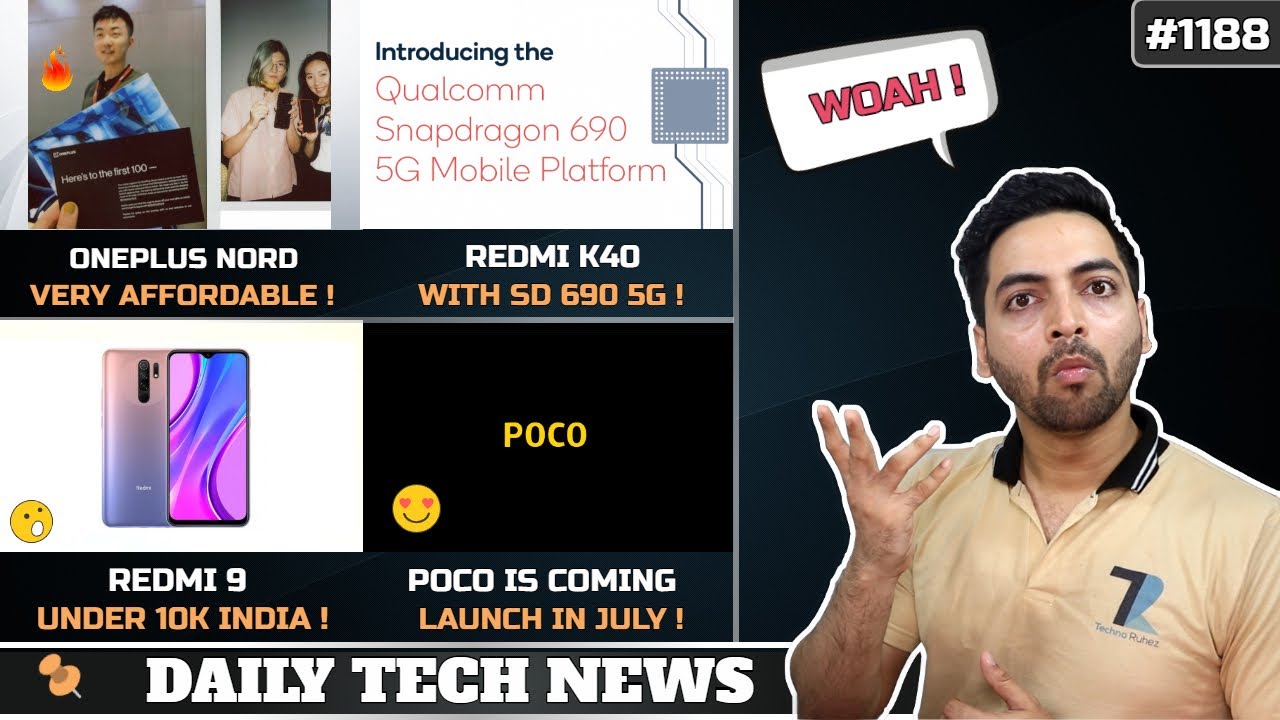 Redmi K40 SD 690,Oneplus Nord Very Affordable,POCO Coming,Oneplus TV Pre Book,Redmi 9 Under10k #1188