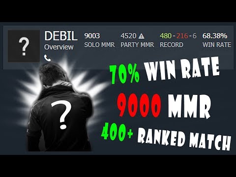 9000 MMR with 400+ Ranked Match - 70% Win Rate - Who is He ???