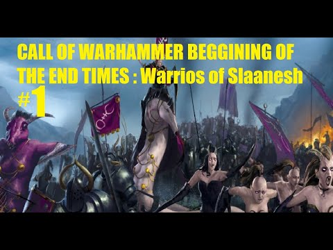 Call of warhammer beginning of the end times - Warriors of Slaanesh part 1