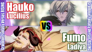 [GBVSR] (4K) Granblue Fantasy Versus Rising Rank match  Hauko (Lucilius) vs Fumo (Ladiva)
