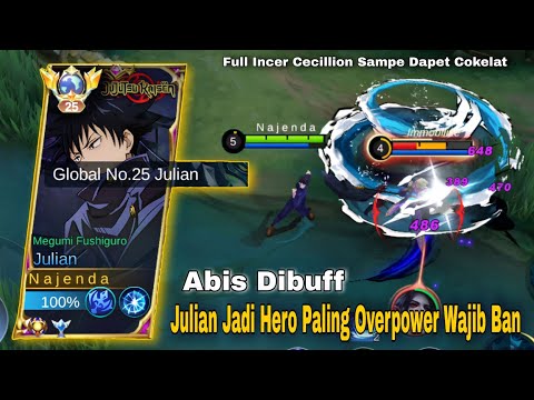 JULIAN HERO OVER POWER SEASON INI!! BIKIN CECILLION GA BERDAYA | TOP GLOBAL JULIAN GAMEPLAY - MLBB