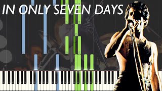 Queen - In Only Seven Days Piano Tutorial - As Played by Queen