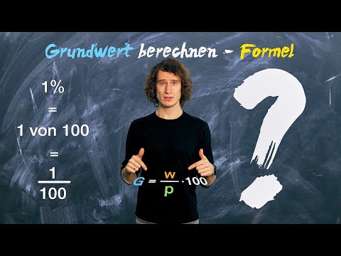 Grundwert mit der Formel berechnen - Prozentrechnung einfach erklärt
