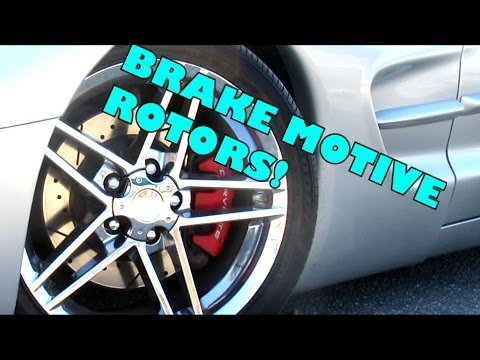 Brake Motive Drilled and Slotted Rotors (Black) - Corvette Z06 - 1080p