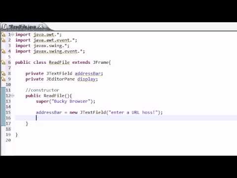 Intermediate Java Tutorial 34 Creating A Simple Web Browser