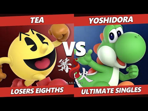Kagaribi 5 Top 8 - Tea (Pac-Man) Vs. Yoshidora (Yoshi) SSBU Smash Ultimate