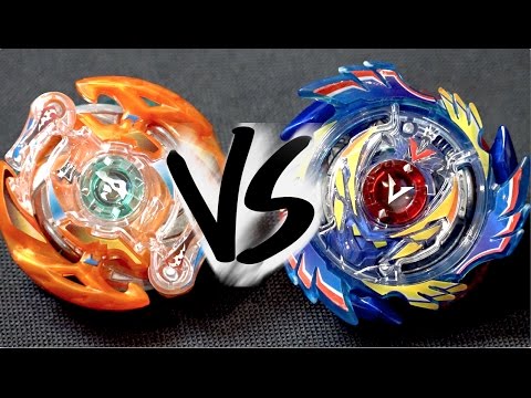 BATTLE: God Valkyrie .6V.Rb VS Blaze Ragnaruk .4C.Fl - Beyblade Burst God/Evolution!