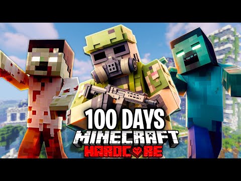 Surviving 100 Days in Hardcore Minecraft Zombie Apocalypse