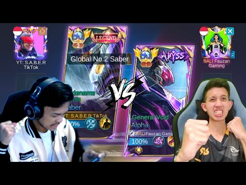 CHALLENGED BY BY1 WITH ALPHA FAUZAN GAMING😱 AGAINST TOP GLOBAL SABER, WHO WINS❗MOBILE LEGENDS