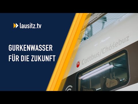 ICE 4 Taufe Cottbus: Hochmoderner Zug wird im neuen Bahnwerk mit Spreewälder Gurkenwasser getauft