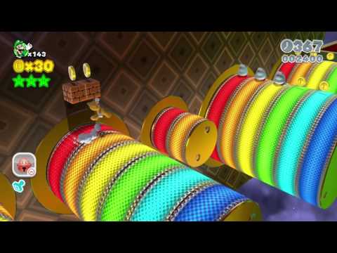 Super Mario 3D World: World Star-1 - Rainbow Run (Luigi)