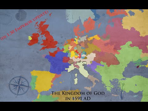 EU4 timelapse Kingdom of God in 1.30 || ironman achievment with Emperor DLC