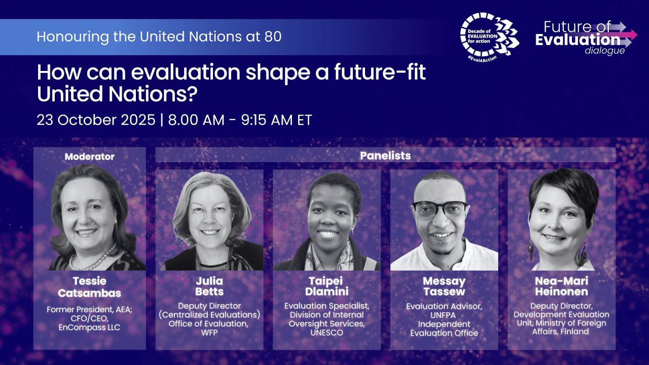 Future of Evaluation dialogue #3 - Honouring the United Nations at 80