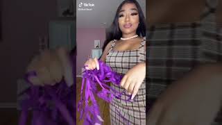 Stunning Tiktok babe in a small lingerie try on haul ??subscribe ??