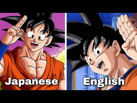 Goku’s Voice Japanese vs. English