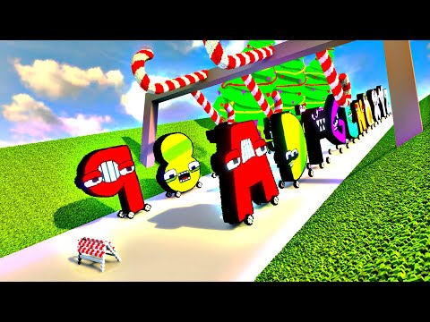 Teardown Ultimate Car Battle: Alphabet Lore Car vs Number Lore Car vs DOWN OF DEATH