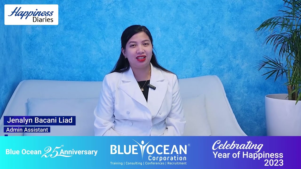 Blue Ocean Corporation Happiness Diaries 2023 - Jenalyn Bacani Liad