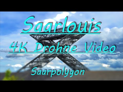 Luftbild, Drohnenvideo, Umrundung des Saarpolygon . 4K Drohne Video