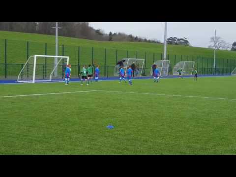 Playing for Ards Academy against Glentoran last season