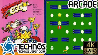 Scrambled Egg Arcade ( Technos Japan 1983 ) 4k Gameplay