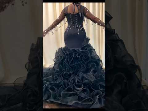 LEARN HOW TO SEW THIS EASY DIY CASCADING FLOUNCE RUFFLES | STEP BY STEP #shortsvideo #fashion