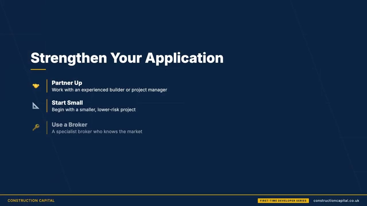Can you get development finance as a first time developer?