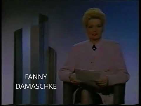 FERNSEHANSAGERIN FANNY DAMASCHKE 1990 DFF