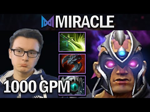 NIGMA.MIRACLE ANTI-MAGE WITH 1000 GPM - DOTA 2 7.27 GAMEPLAY