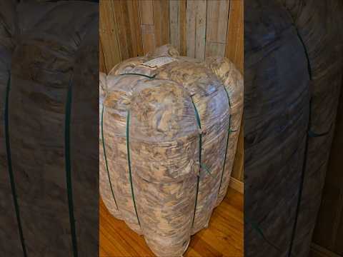 Así luce un fardo de 200 kilogramos de lana 🐑🐑 #entradaliberada #Aysén #Coyhaique