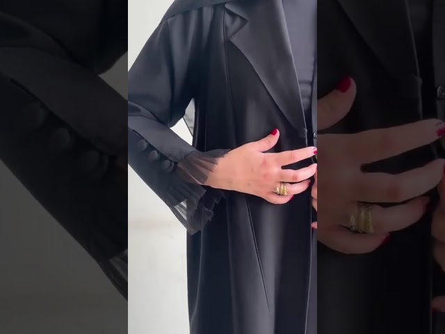 عباية كريب صالونا كوري بليزر رسمية