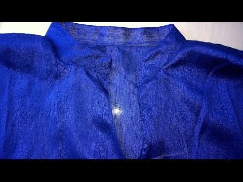 Collar neck churidar cutting and stitching easy method Video