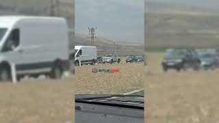 Bitlis'te Kontrolden Çıkan Hafriyat Kamyonu Devrildi
