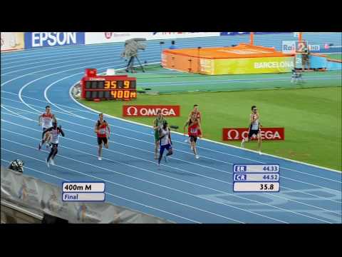 400m men FINAL 20th European Athletics Championships Barcelona 2010