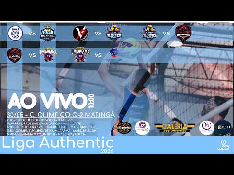 AO VIVO | Q1 Clube Olimpico | Liga Authentic Vôlei Amador – Maringá PR 🏐 Volleyball Live Brazil