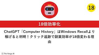 ChatGPT「Computer History」はWindows Recallより稼げると判明！クリック追跡で副業効率が18倍変わる理由