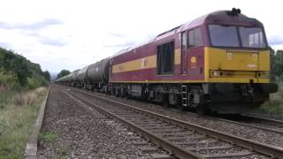 preview picture of video 'Recent Class 60's on 6E41 - August 2010.'