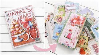 How to Make a Notebook from Daphne&#39;s Diary Magazine | Traveler&#39;s Notebook Insert Making Process