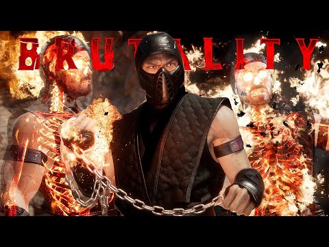 MK11 Klassic Black Scorpion All Brutalities, Fatalities, Friendship, Fatal Blow, Intro, Outro