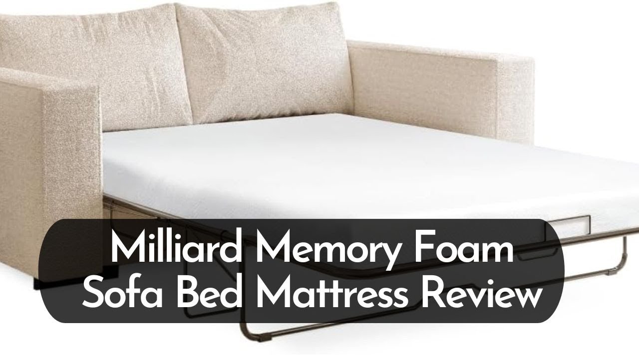 Milliard Memory Foam Sofa Bed Mattress Review | Best Pull Out Couch Mattress