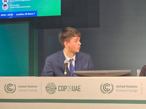 Lucas Allen's Speech at COP 28 in Dubai