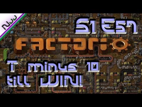 Factorio Tutorial / Lets Play - S1 E57 - How to WIN! We are go for launch!