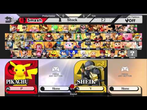 Smash the BBQ - Yoh (Sheik) vs Phillycheeze (Sheik, Diddy, Mario) - Losers Semis