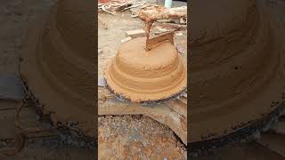 Direct shot of the process of making aluminum basin mold