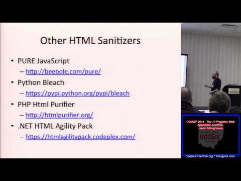 OWASP03 OWASP 2014 Top 10 Proactive Web Application Controls Jason Montgomery